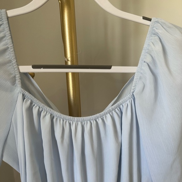 Elegant Blue Women's Dress - Picture 4 of 9